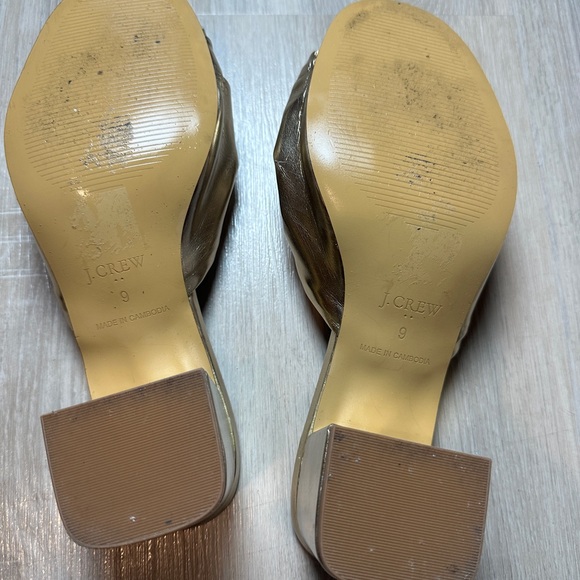 J. Crew Gold Mules with Knotted Detail - Picture 6 of 6